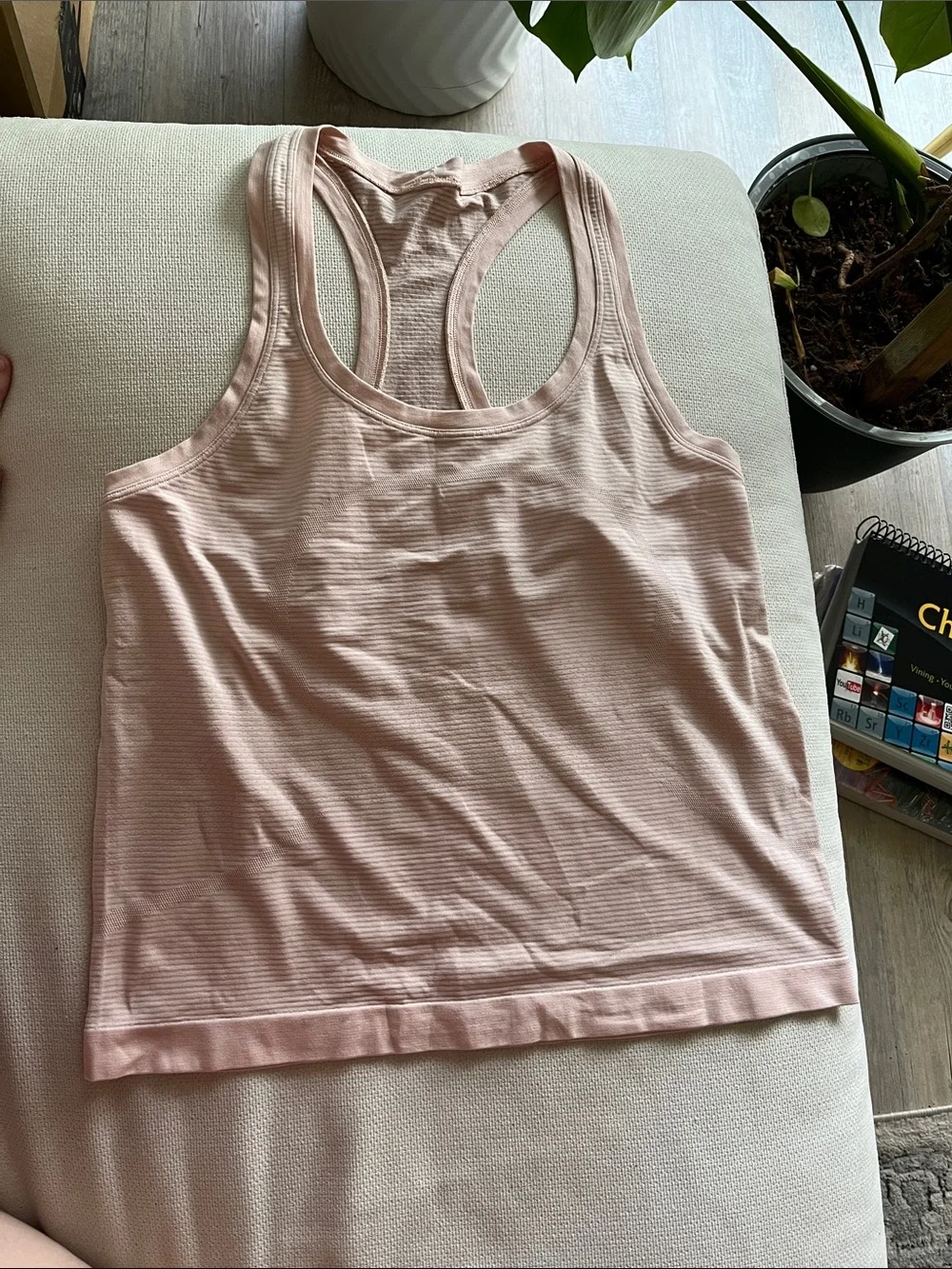Lululemon Ribbed Racerback Tank Top - Blush Pink